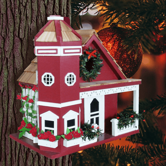 Yuletide Cottage Birdhouse