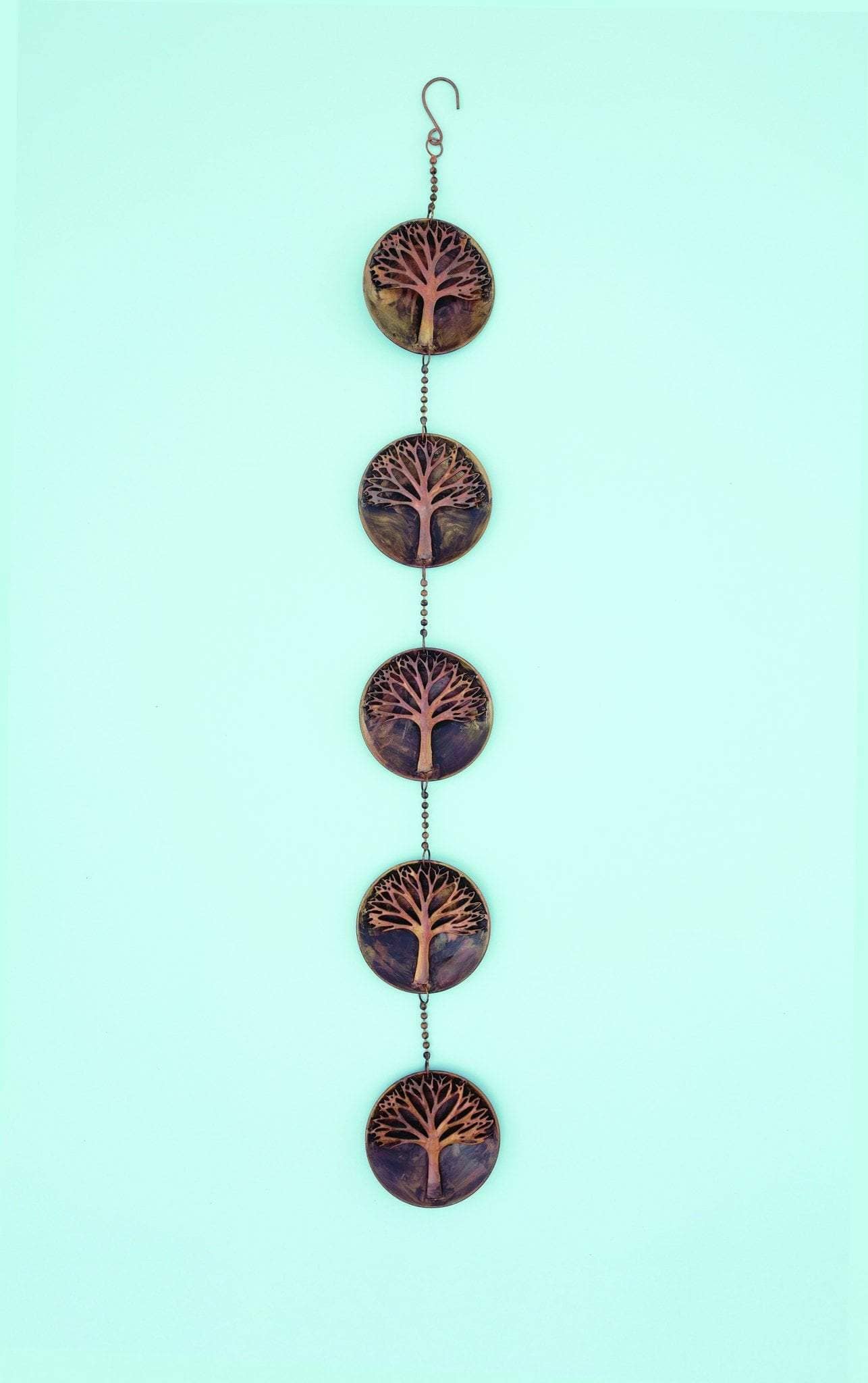 Happy Gardens - 5 Panel Raised Tree Disc Ornament