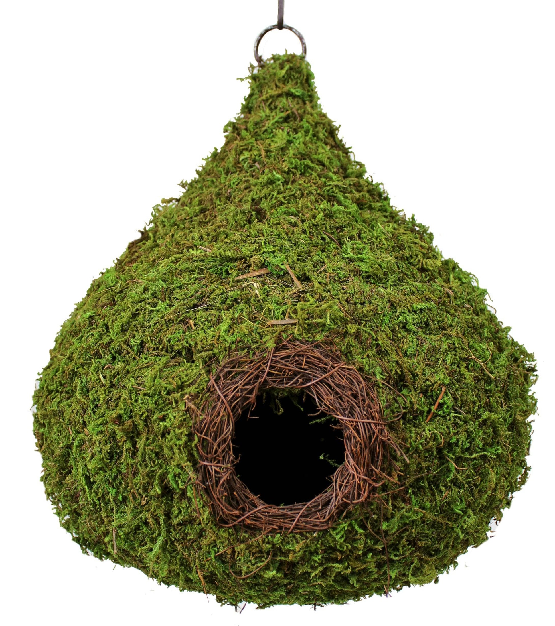  Raindrop Moss Woven Birdhouse - Happy Gardens