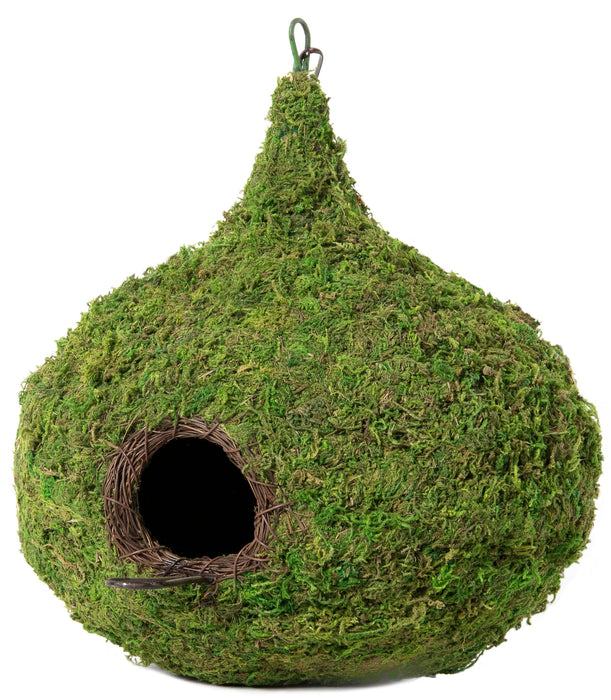  Raindrop Moss Woven Birdhouse - Happy Gardens