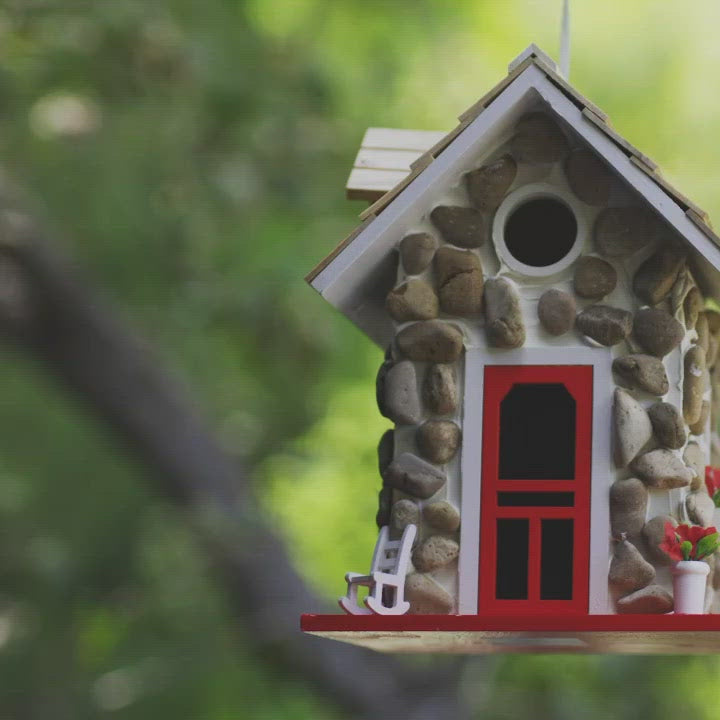 Happy Gardens - Stone Cottage Bird House