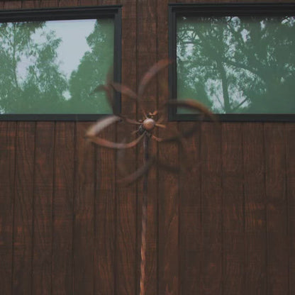 Happy Gardens - 15" Flamed Feather Wind Spinner
