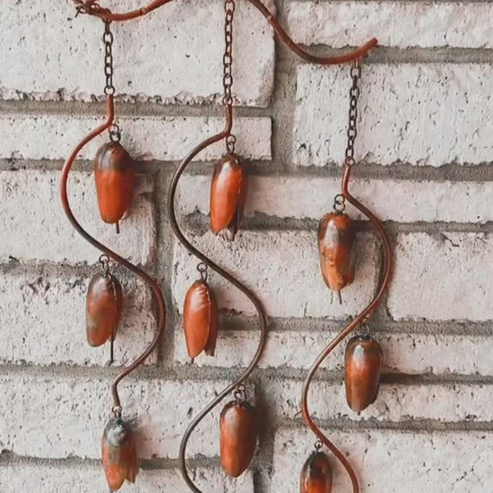 Happy Gardens - Triple Bell Spiral Wind Chime