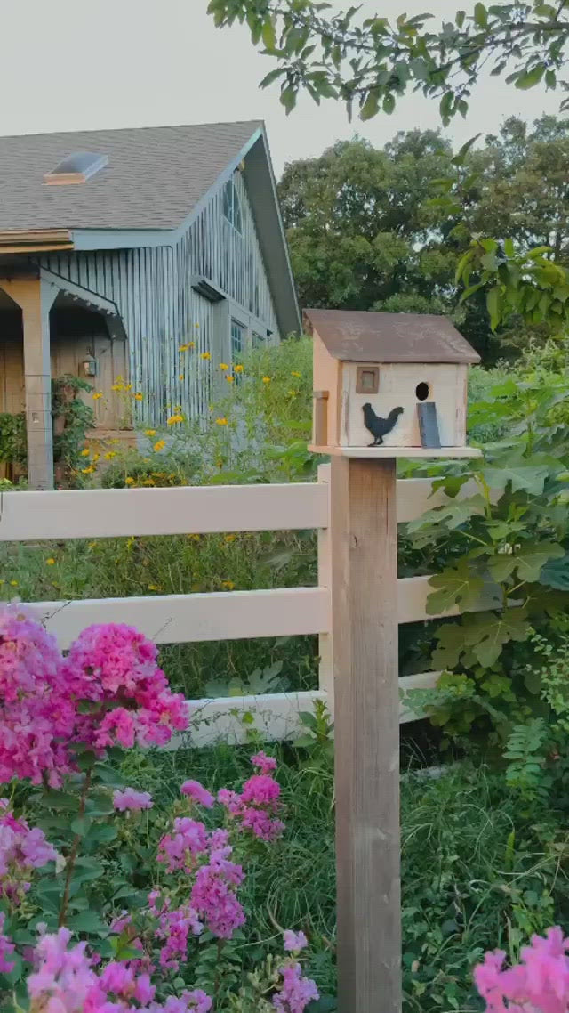 Chicken Coop Bird House-Bird Baths-Happy Gardens