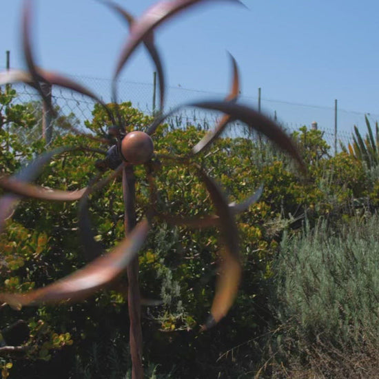 Happy Gardens - 15" Flamed Feather Wind Spinner