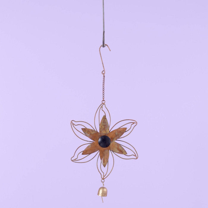 Open Petal Flower Hanging Ornament-Ornaments-Happy Gardens