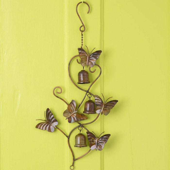 Scrolls and Butterflies Hanging Ornament-Ornaments-Happy Gardens