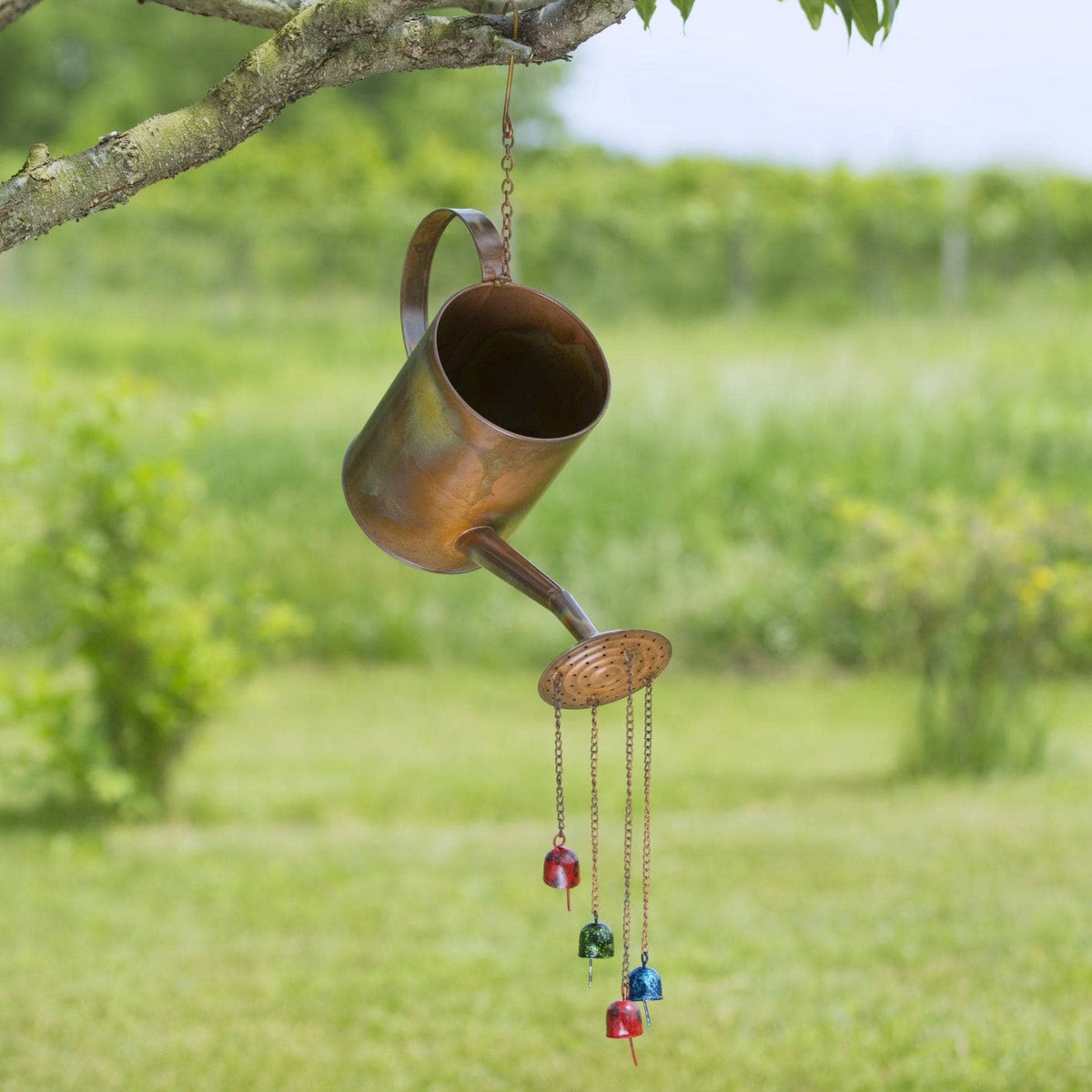 Watering Can With Bells Hanging Ornament