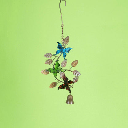 Butterflies On Branches Hanging Ornament-Ornaments-Happy Gardens