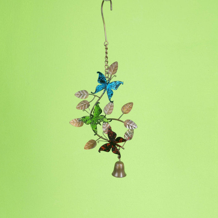 Butterflies On Branches Hanging Ornament-Ornaments-Happy Gardens