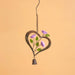 Flowers On Heart Hanging Ornament - Happy Gardens