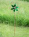 Open Petal Flower Spinner, Green, 22"-Spinners-Happy Gardens