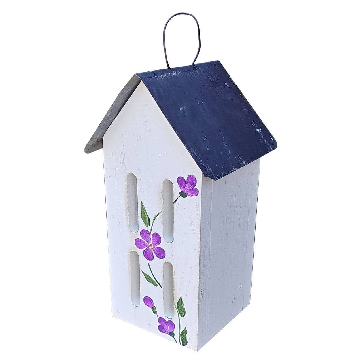 Butterfly House With Handpainted Flowers - Happy Gardens