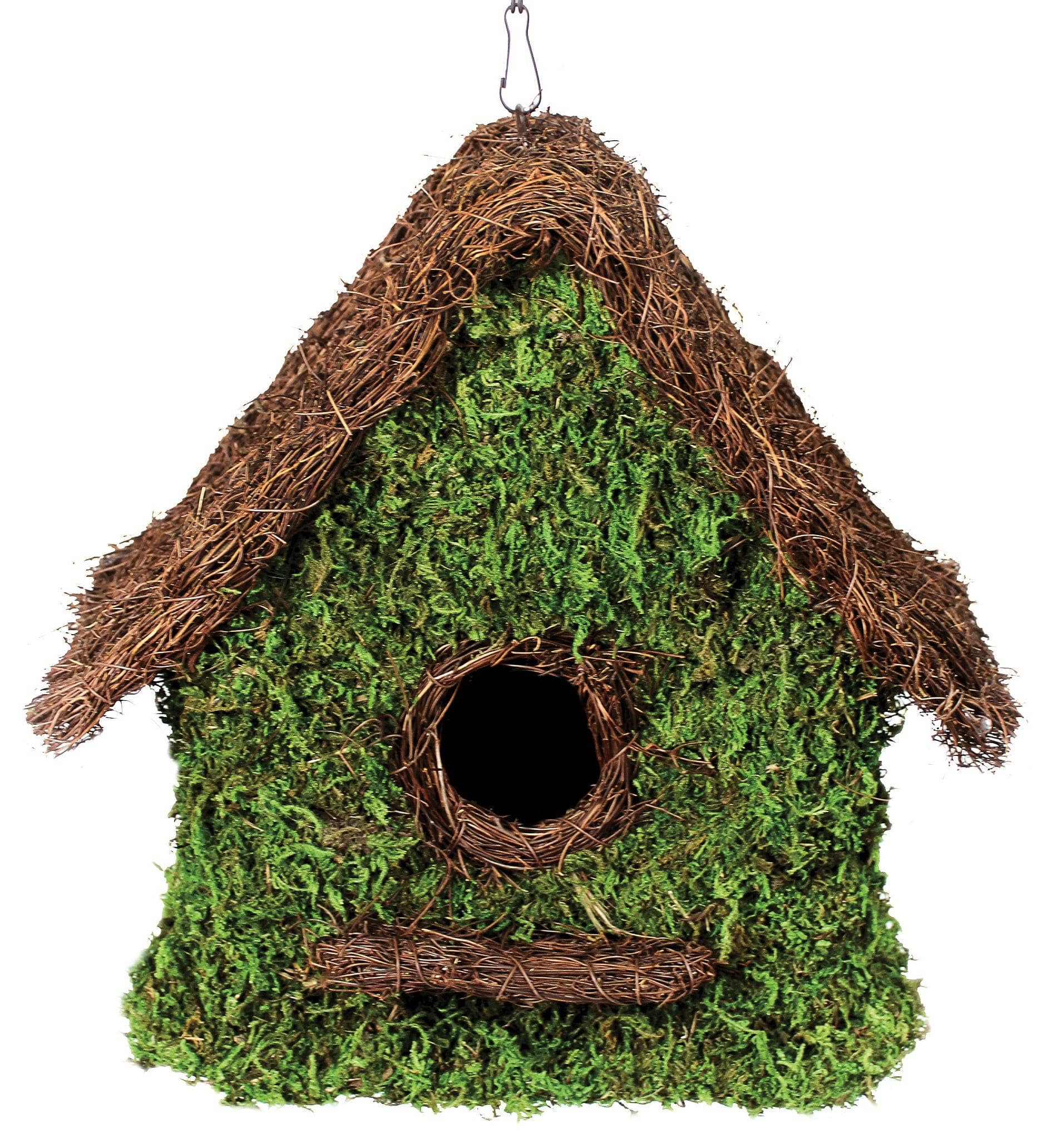 Woven Maison Moss Birdhouse - Happy Gardens
