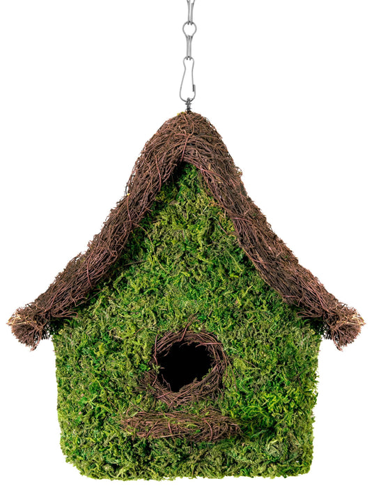 Woven Maison Moss Birdhouse - Happy Gardens