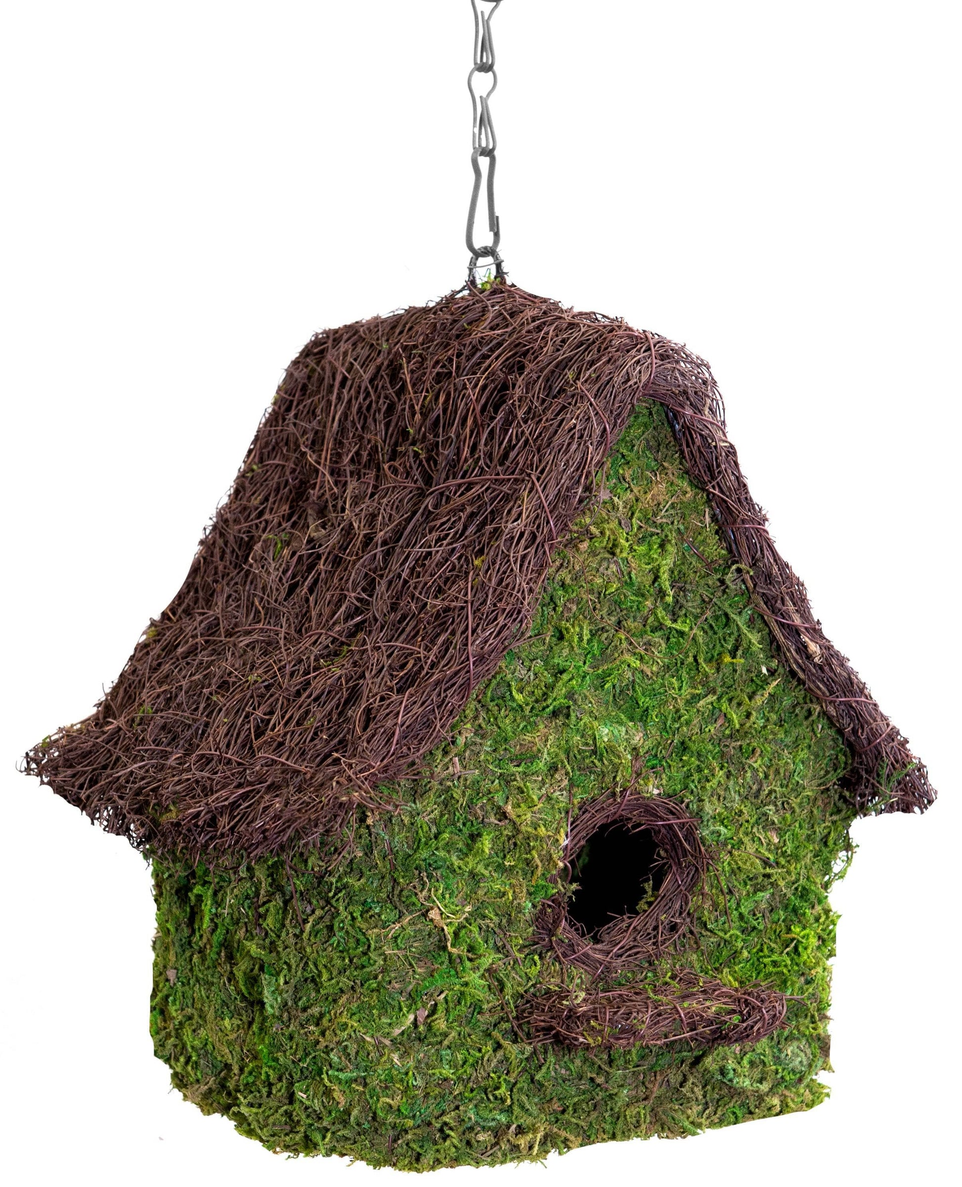 Woven Maison Moss Birdhouse - Happy Gardens