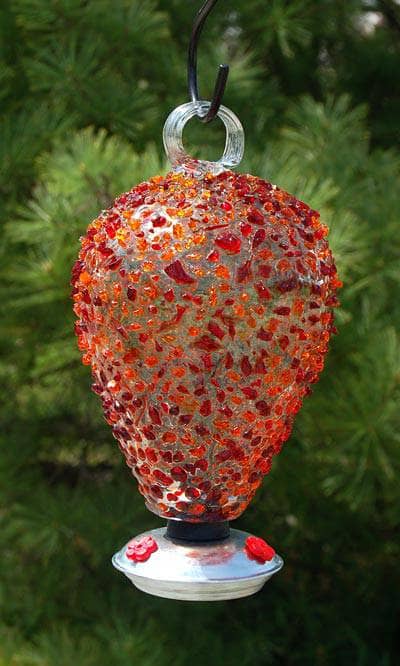 Eighty Days Hummingbird Feeder, Cinnabar Sprinkles - Happy Gardens