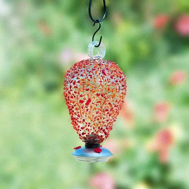 Eighty Days Hummingbird Feeder, Cinnabar Sprinkles - Happy Gardens