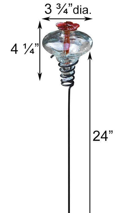 Mini-Blossom Hummingbird Feeder with Stake - Happy Gardens