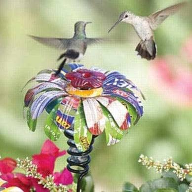 Sugar Shack Hummingbird Feeder w/ Stake
