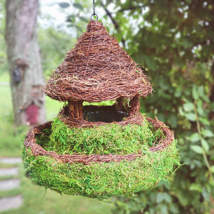 Woven Gazebo Plantable Moss Birdhouse - Happy Gardends