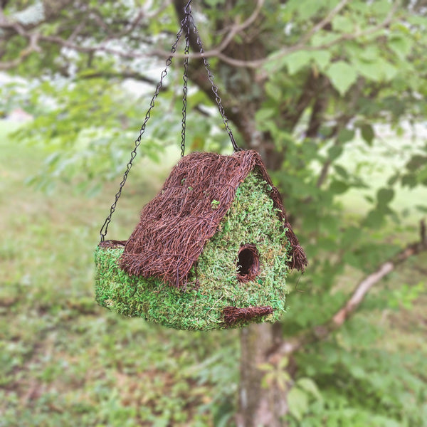 1pc Water Drop Shaped Woven Grass Bird House