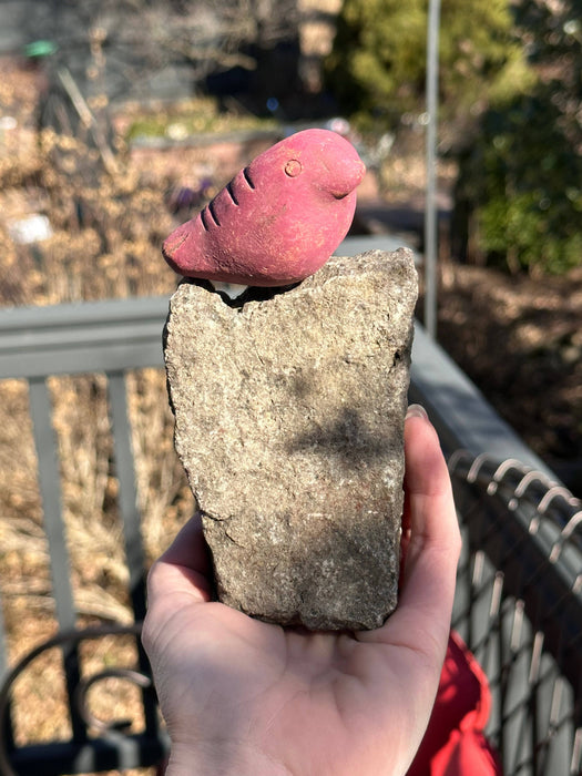 Happy Gardens - Mini Birds on Rocks Stone Statues
