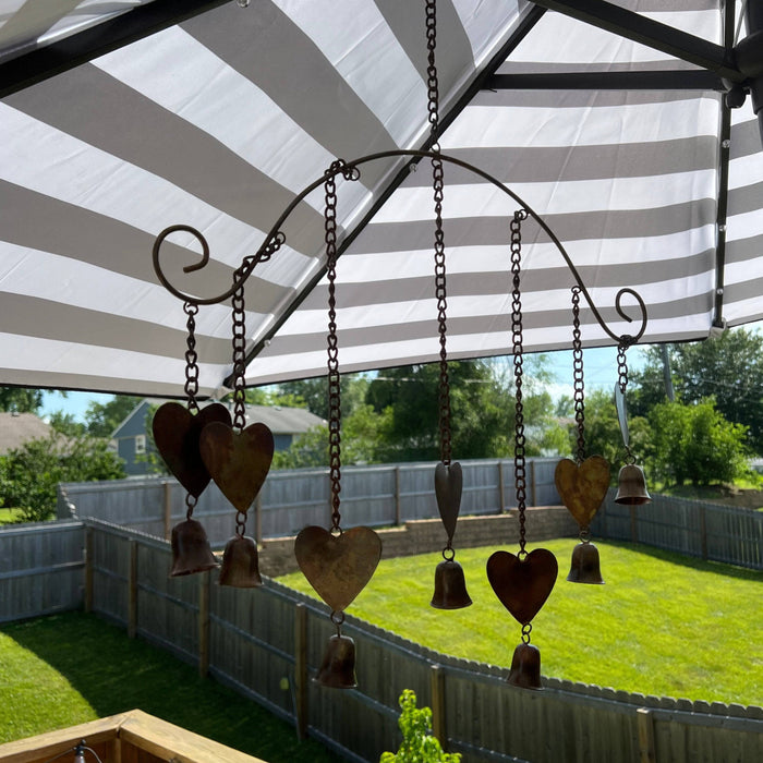 Happy Gardens - Hearts Wind Chime