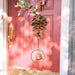 Pinecones and Bells Hanging Garden Ornament-Ornaments-Happy Gardens