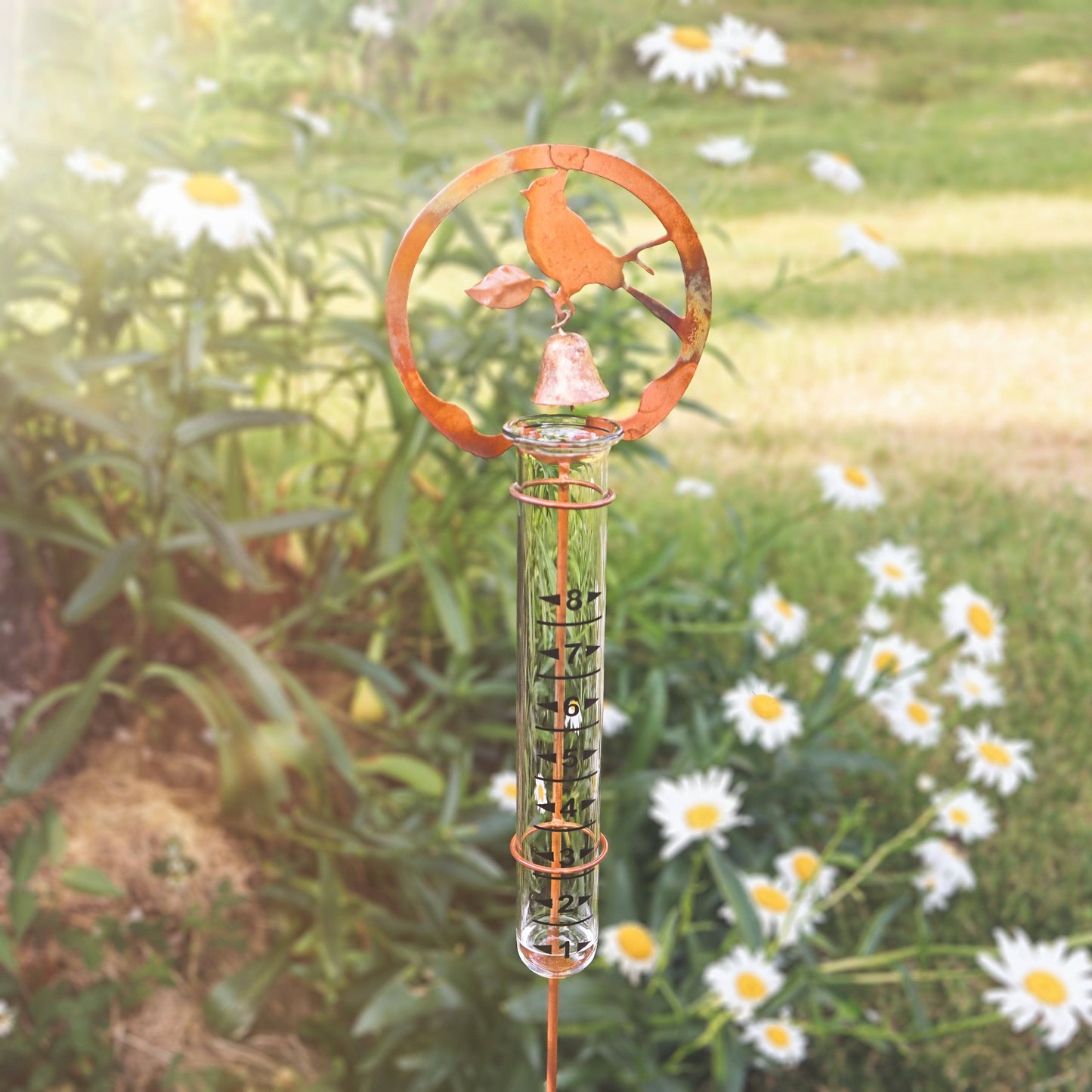 Happy Gardens - Bird Rain Gauge Stake