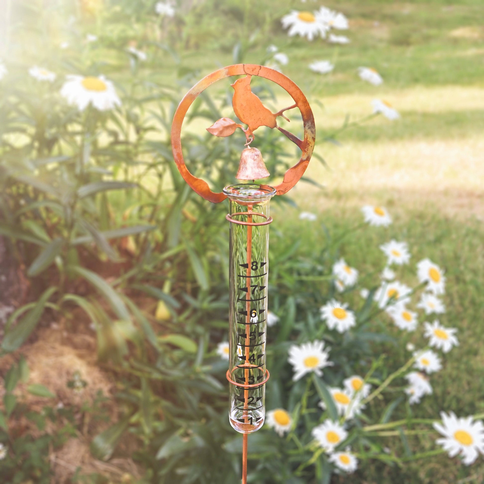 Happy Gardens - Bird Rain Gauge Stake