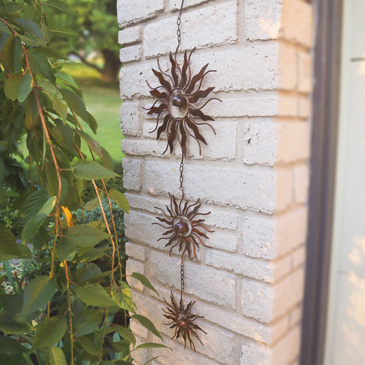 Graduated Sun and Bell Trio Ornament - Happy Gardens
