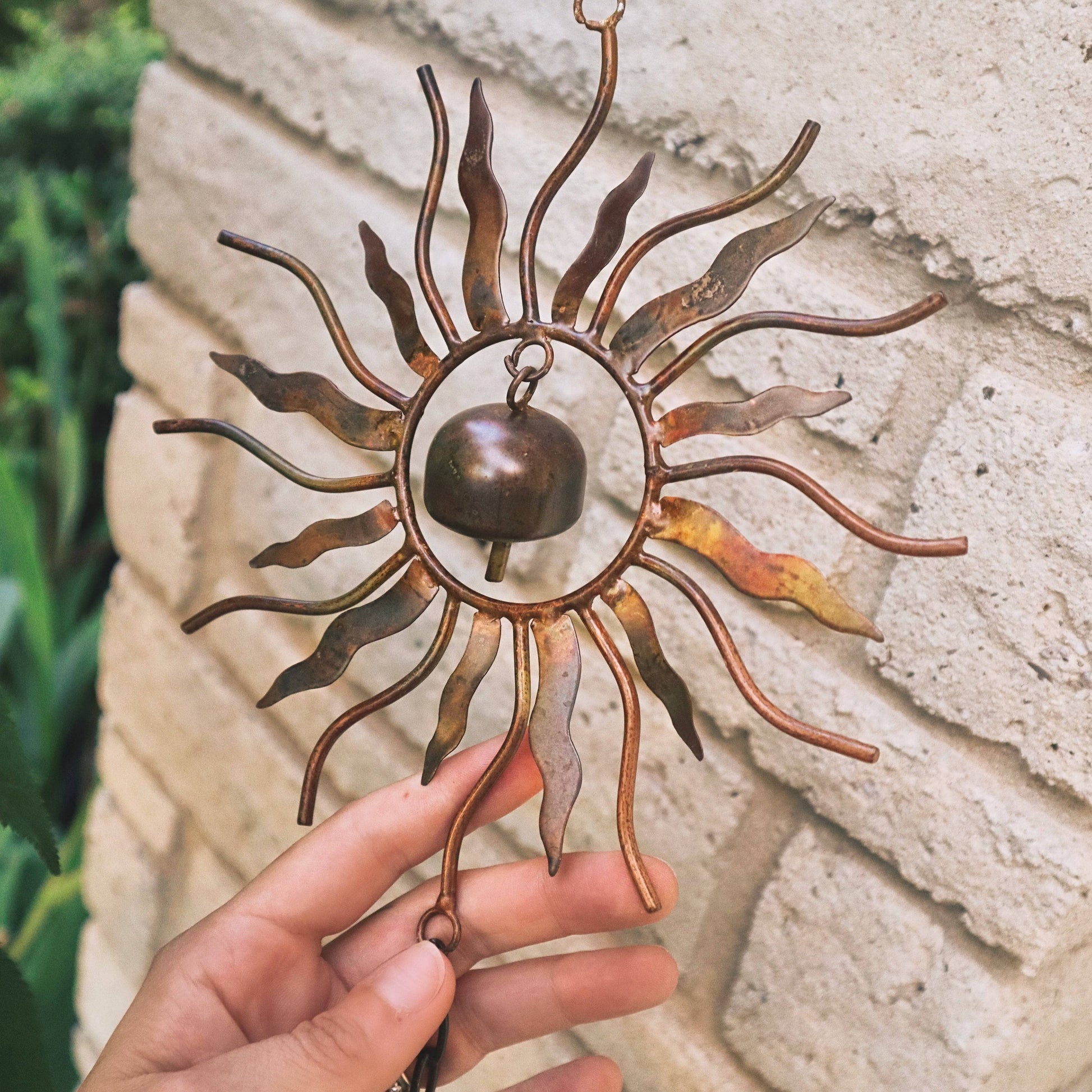Graduated Sun and Bell Trio Ornament - Happy Gardens