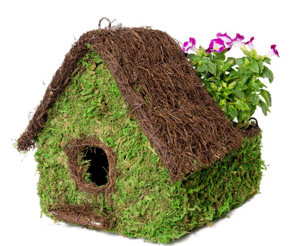Woven Maison Plantable Moss Birdhouse - Happy Gardens