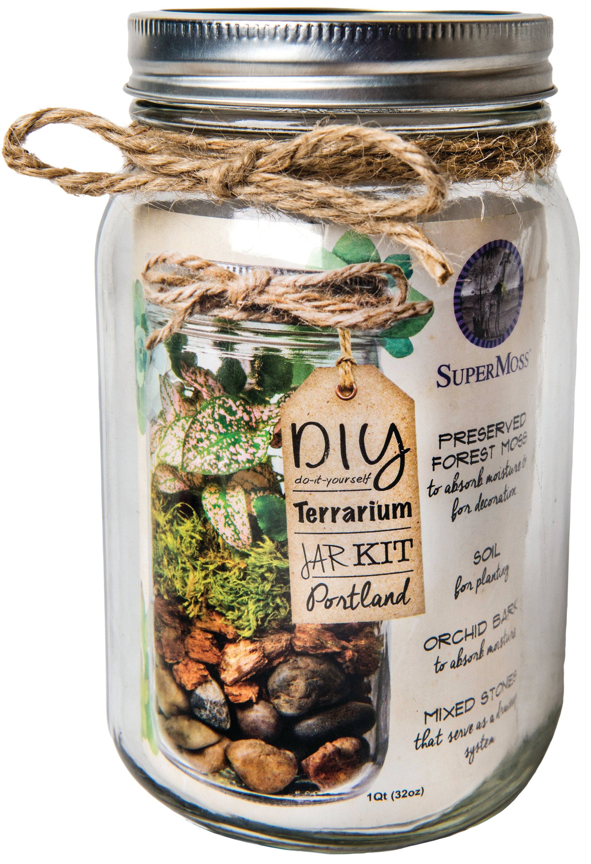 Terrarium Kit DIY Jar - Happy Gardens