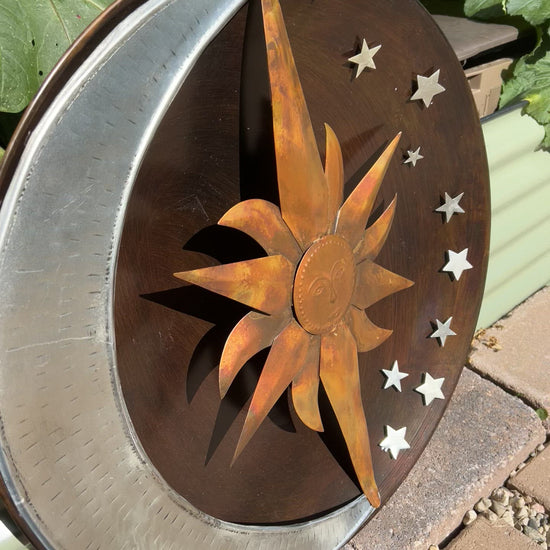 Happy Gardens - Raised Celestial Wall Decor Disc