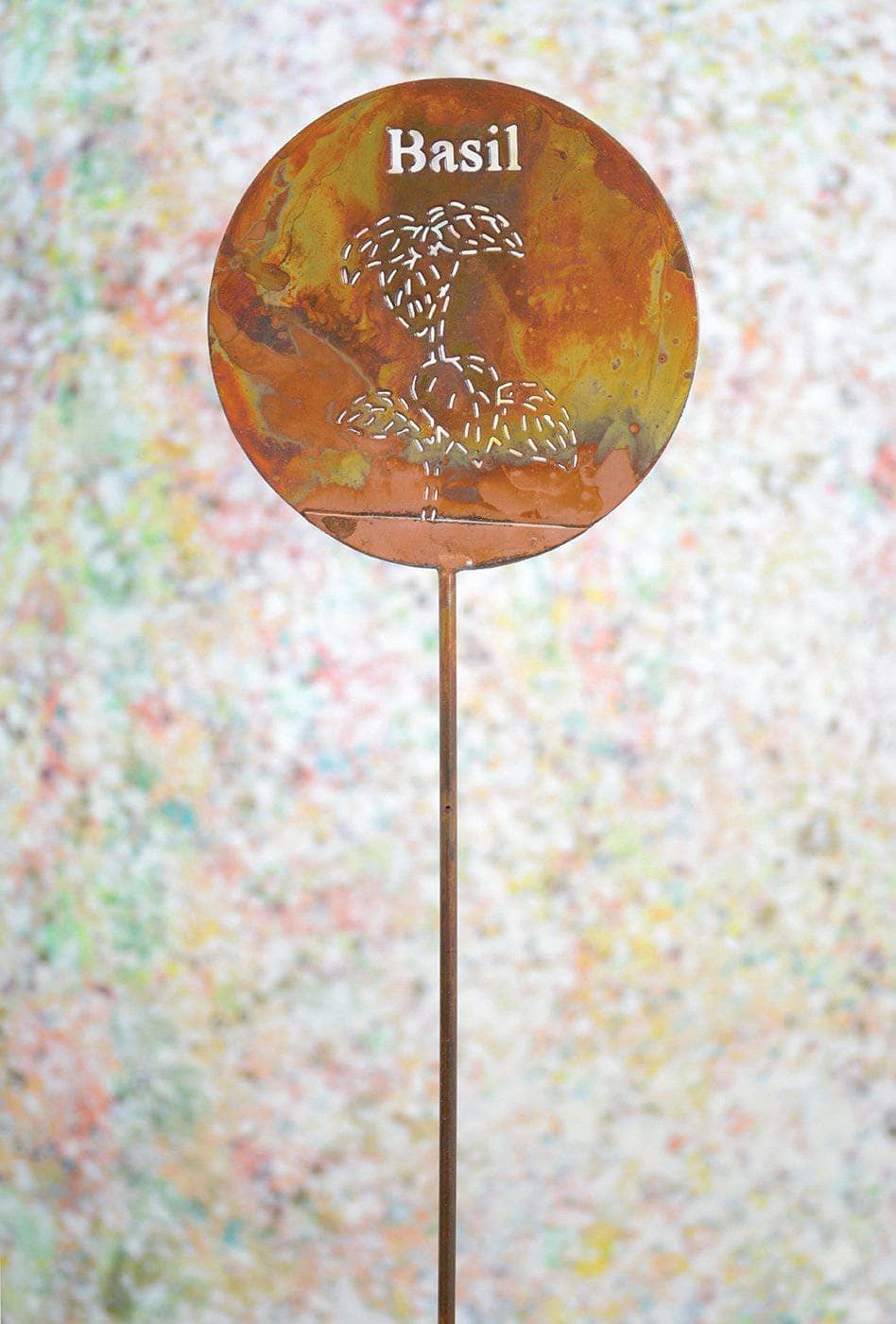 Happy Gardens - Basil Herb Garden Stake