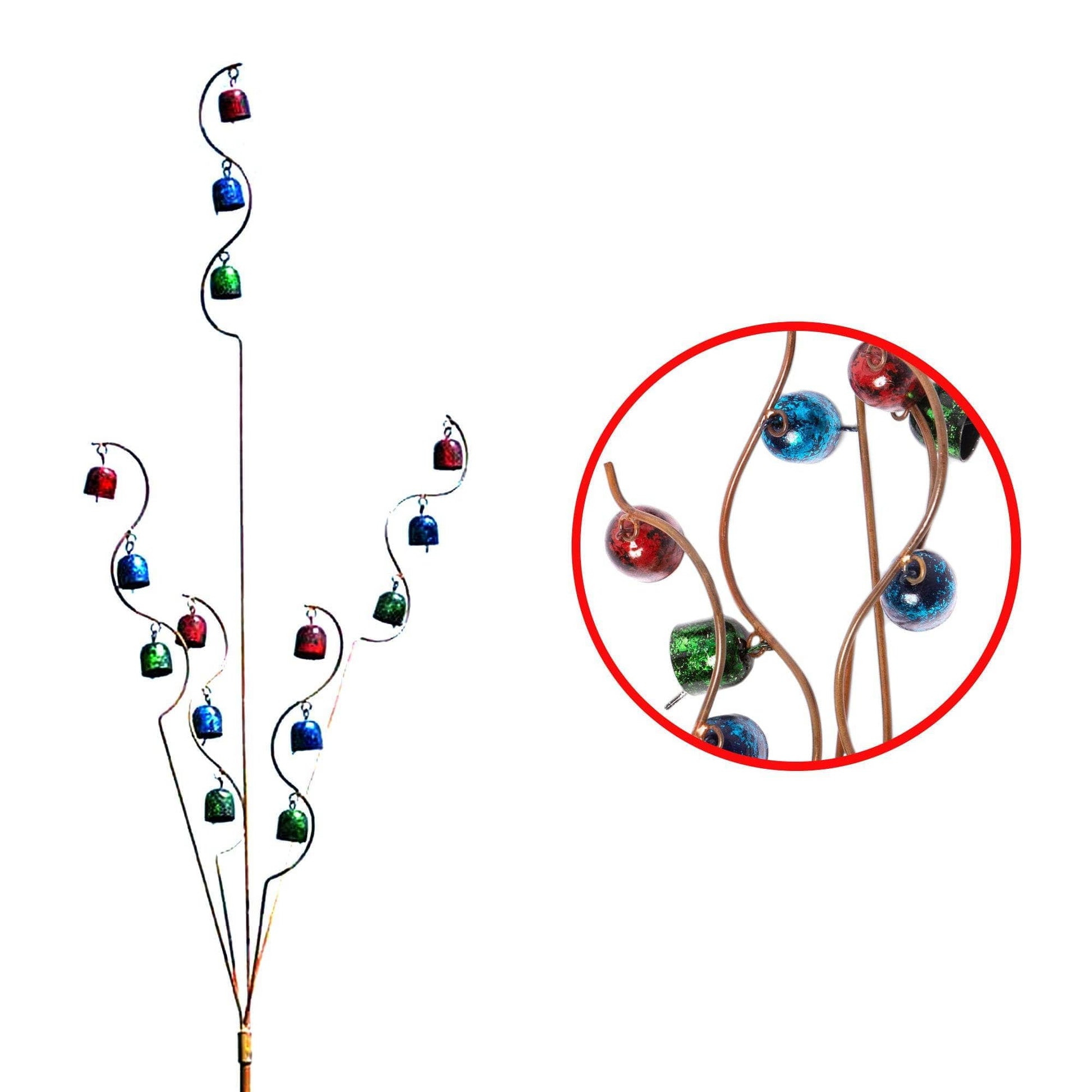 Happy Gardens - Bell Spiral Garden Stake Multicolor