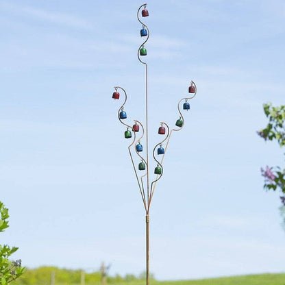 Happy Gardens - Bell Spiral Garden Stake Multicolor