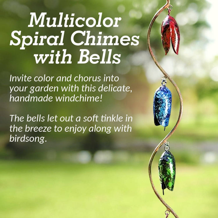 Happy Gardens - Bell Spiral Multicolor Wind Chime