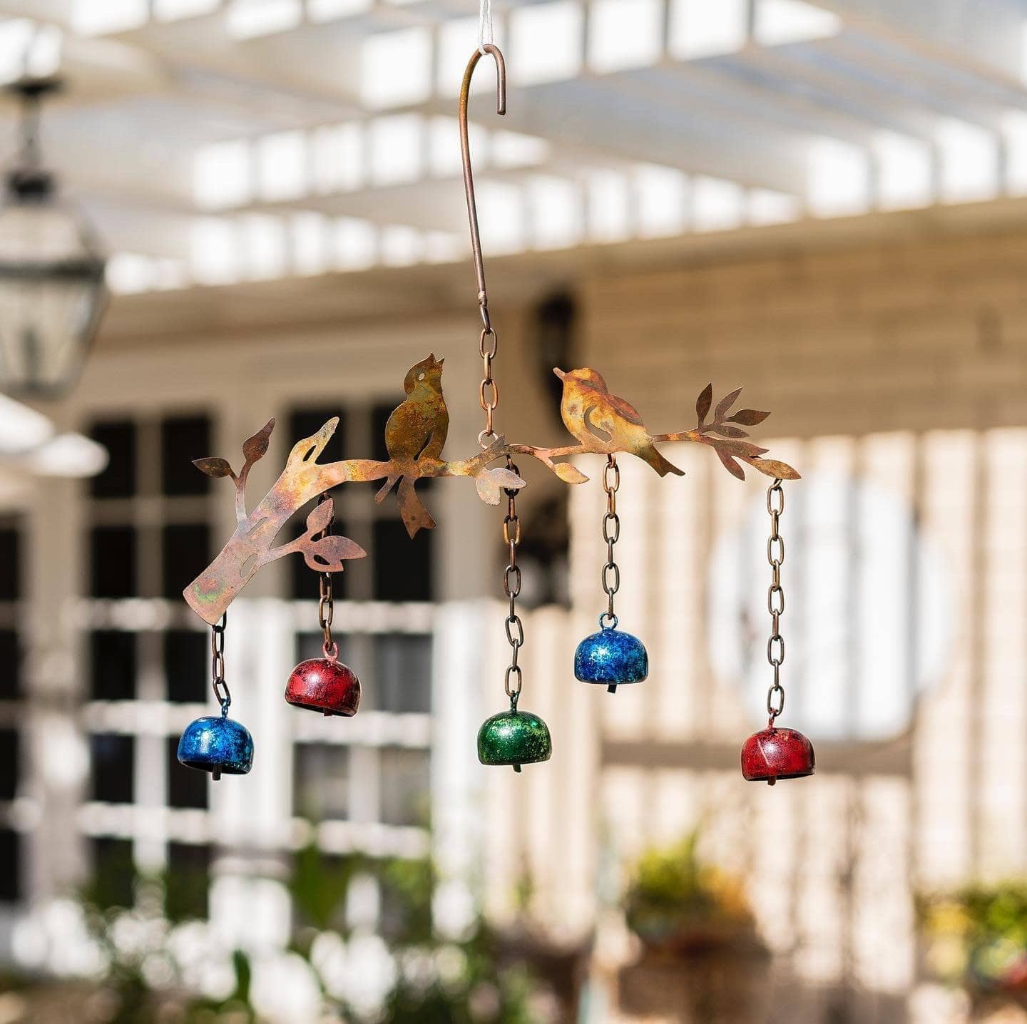 Birds w/Bells Multicolor Wind Chime - Happy Gardens