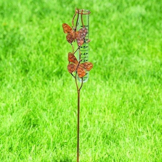 Happy Gardens - Butterfly Duo Rain Gauge