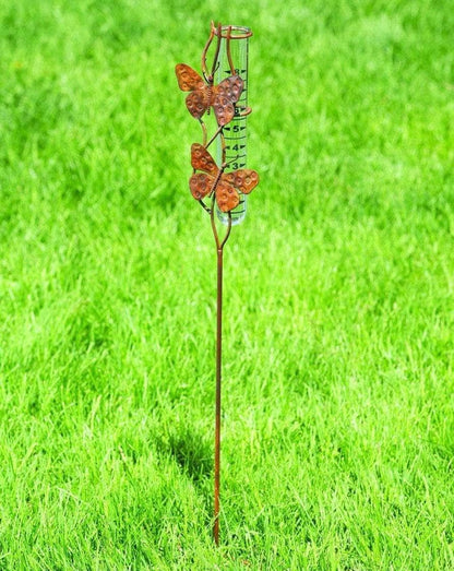 Happy Gardens - Butterfly Duo Rain Gauge