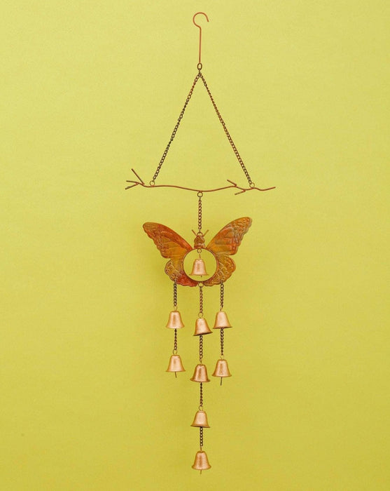 Happy Gardens - Butterfly with Bells Wind Chime