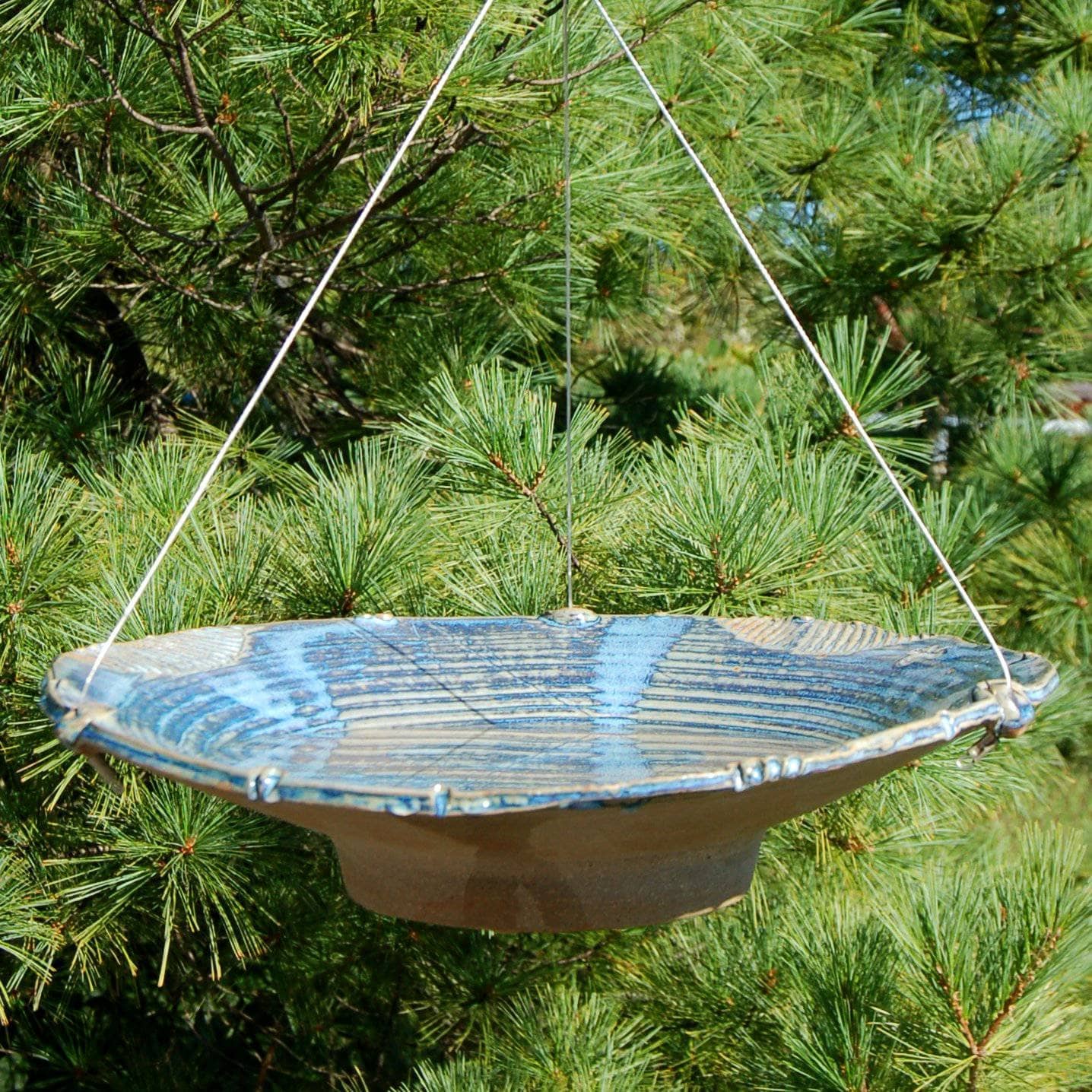 Ceramic Bird Bath - Happy Gardens