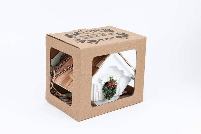 Happy Gardens - Sparrow Christmas Bird House In Box