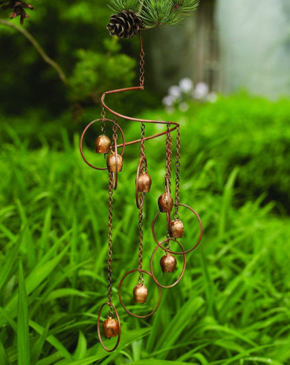 Happy Gardens - Circle with Bells Spiral Mobile