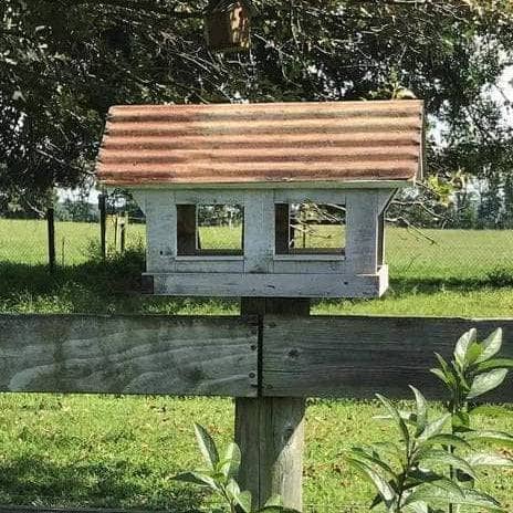 Covered Bridge Bird Feeder-Made In The USA-Happy Gardens