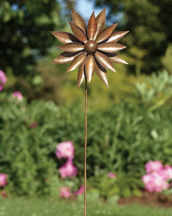 Happy Gardens - Dahlia Flower Wind Spinner 12”