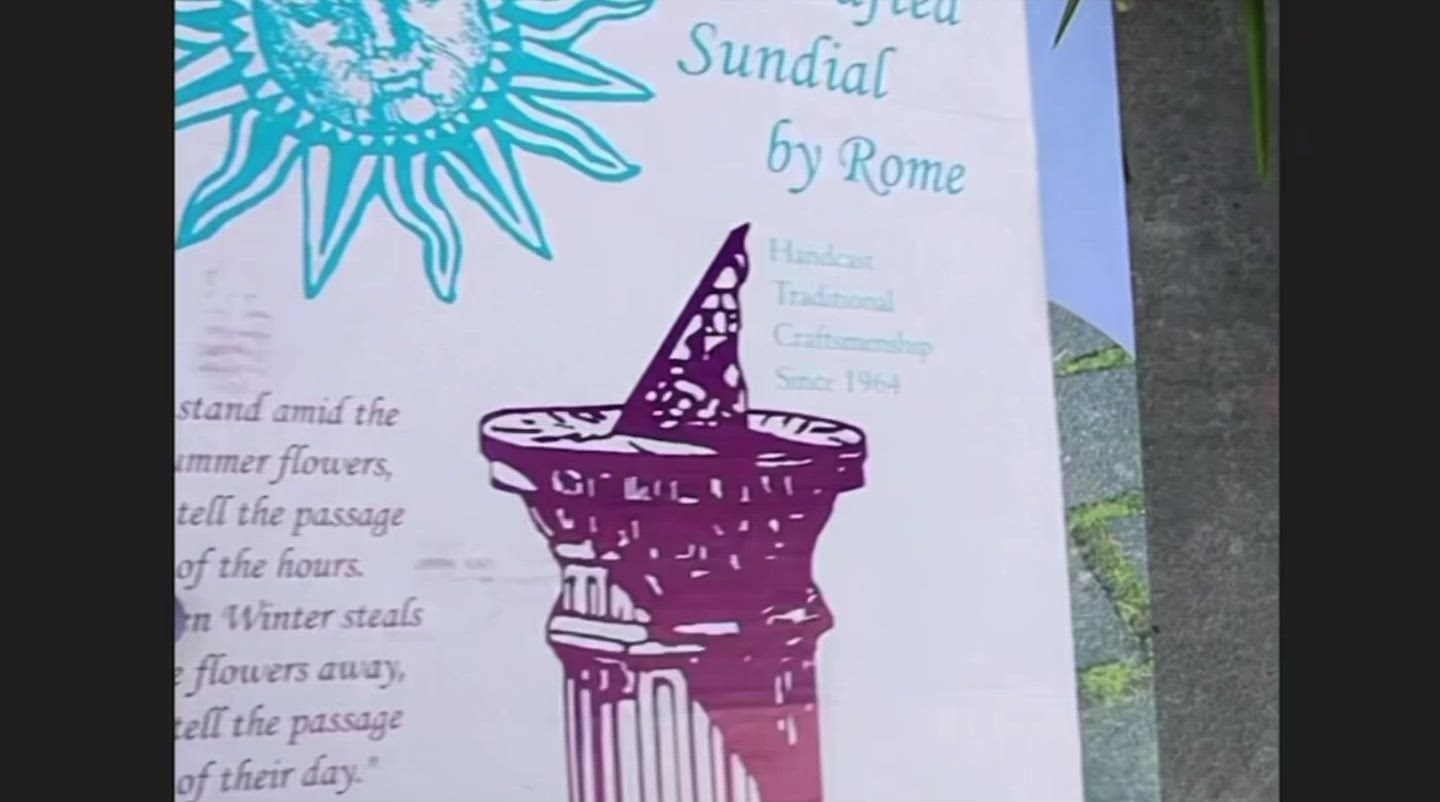 Brass Grow Old With Me Sundial - Happy Gardens